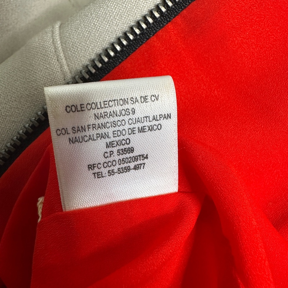 Chic Red and Tan Mini Dress - Picture 9 of 13